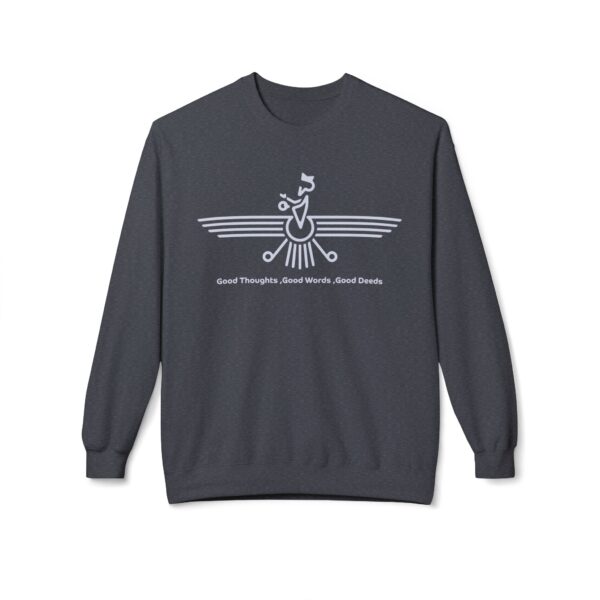 Persian Faravahar Symbol of Zoroastrianism - Unisex Sweatshirt black - Image 5