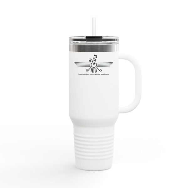 Persian Faravahar Symbol of Zoroastrianism – Insulated Travel Mug, 40oz