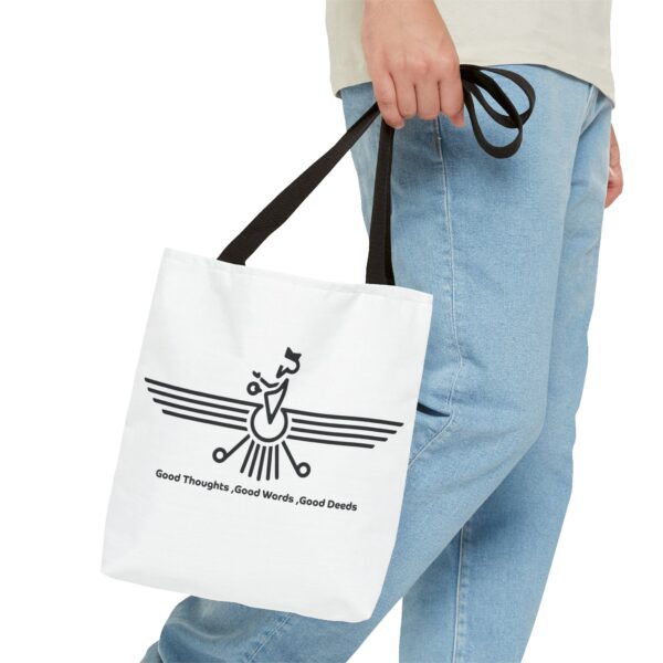 Persian Faravahar Symbol of Zoroastrianism - Tote Bag (AOP) - Image 3