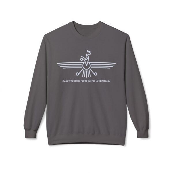 Persian Faravahar Symbol of Zoroastrianism - Unisex Sweatshirt black - Image 9