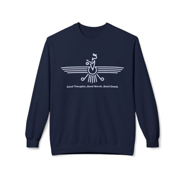 Persian Faravahar Symbol of Zoroastrianism - Unisex Sweatshirt black - Image 17